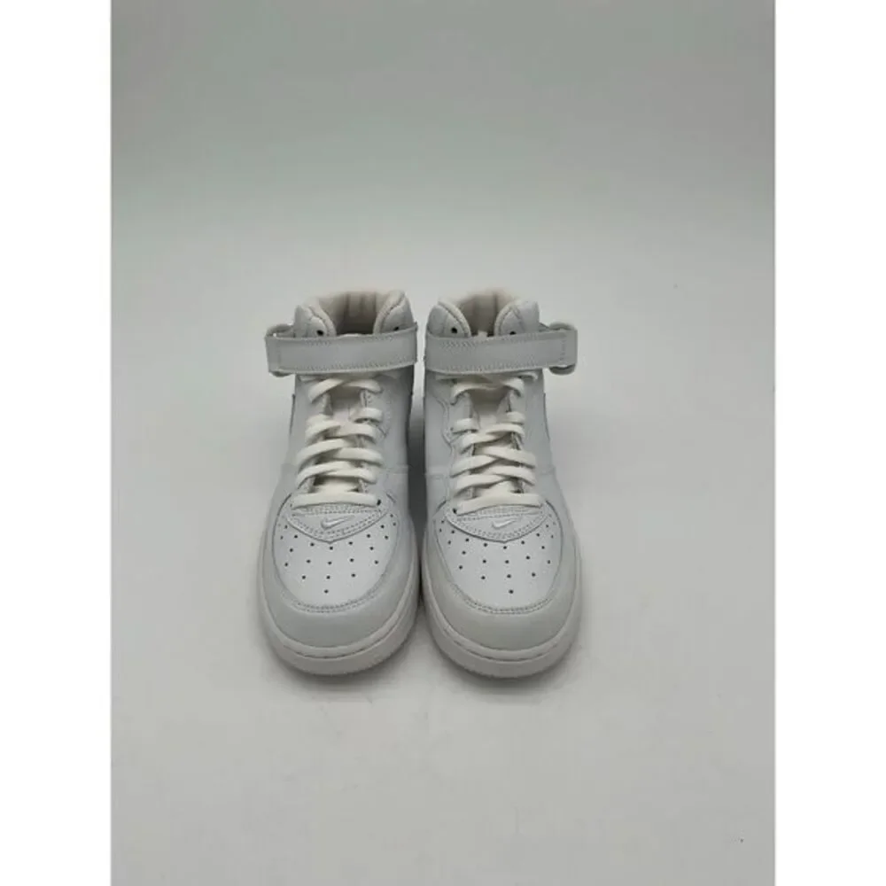New Nike Air Force 1‎ Mid White/White 2.5Y/ 4 Women's
